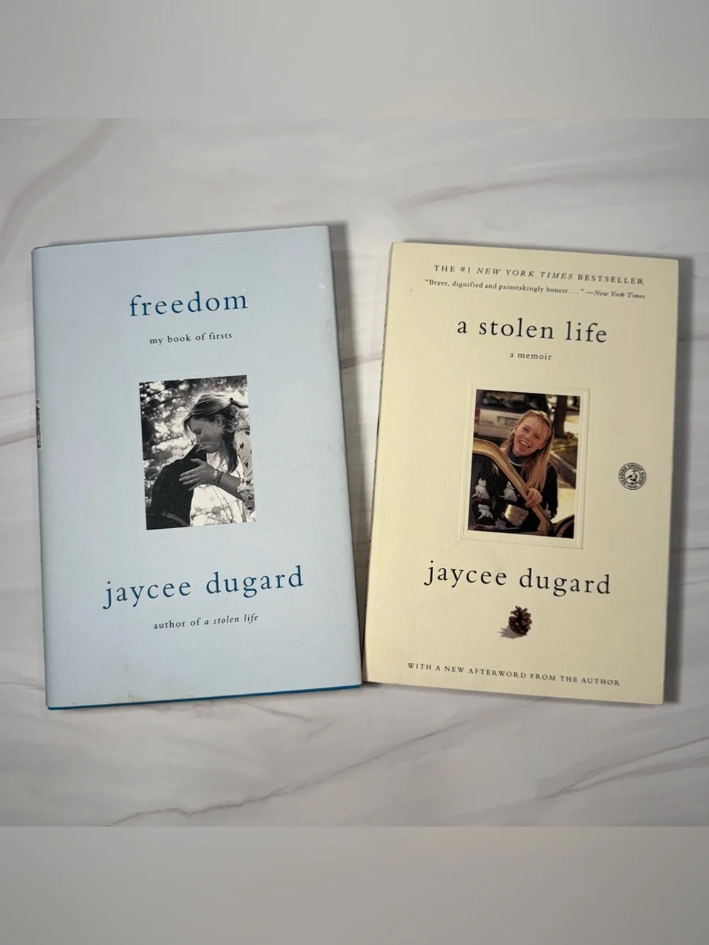 Jaycee Dugard First Ed Set Freedom and A Stolen Life Book Set - NEW